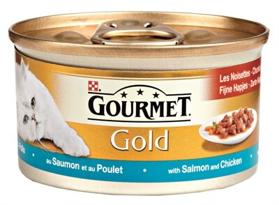 24x gourmet gold fijne hapjes zalm / kip