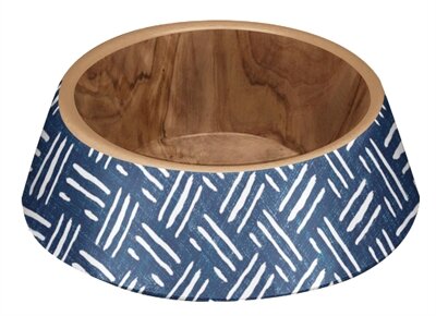 Tarhong voerbak hond oasis melamine indigo blauw