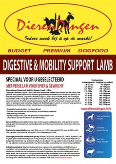 Budget premium dogfood digestive &amp; mobility support lamb