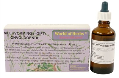 World of herbs fytotherapie onvoldoende melkvorming /-gift