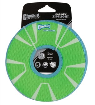 Chuckit max glow zipflight frisbee glow in the dark