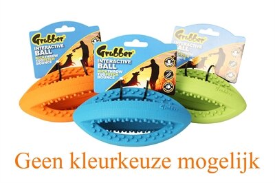 Happy pet grubber interactieve rugbybal mini assorti