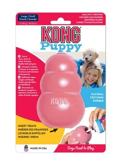 Kong puppy roze of blauw assorti