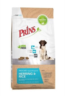 Prins procare adult medium / large herring / rice hypoallergenic