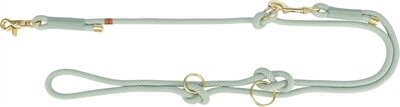 Trixie soft rope hondenriem verstelbaar saliegroen / mint