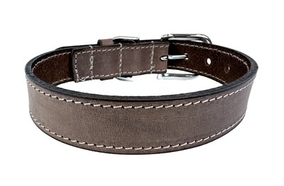 Sazzz halsband hond nomad vintage leer bruin