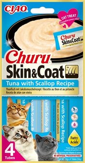 Inaba churu skin &amp; coat tuna with scallop recipe