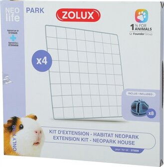 Zolux neolife neopark cavia uitbereidingsset gaaspanelen