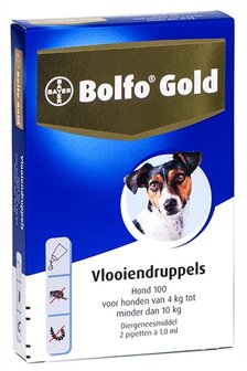 Bolfo gold hond vlooiendruppels