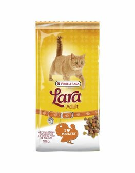 Lara Adult Kalkoen&amp;Kip - Kattenvoer - 10 kg