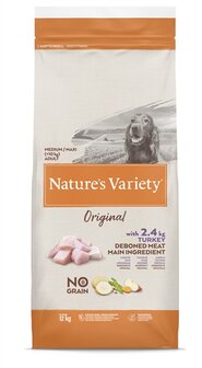 Natures variety original adult medium / maxi turkey no grain