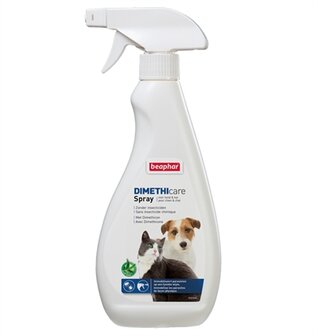 Beaphar dimethicare spray hond / kat tegen vlooien en teken