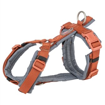 Trixie hondentuig premium trekking roest bruin / grafiet grijs