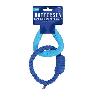 Battersea triangel rubber / touw blauw