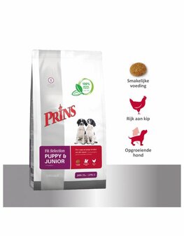 Prins fit selection puppy &amp; junior 2kg (geen leesbare tht datum)