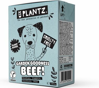 Henart plantz garden goodness beef-like chunks tetra pak 10x 380gram