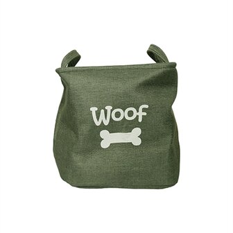 Rosewood canvas speelgoedmand woof bosgroen