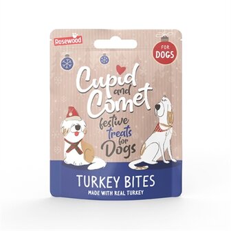 Cupid&amp;comet kerstdiner kerstsok hond