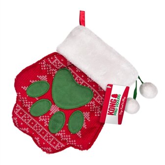 Kong holiday stocking paw kerstsok