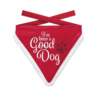 Plenty gifts kerst bandana good dog rood