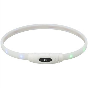 Trixie lichtgevende halsband hond usb siliconen oplaadbaar meerkleurig