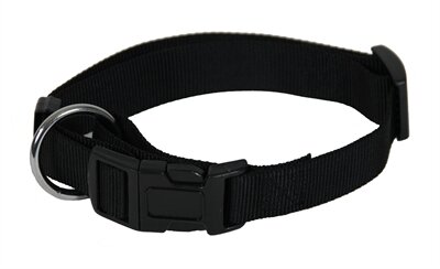 Martin halsband basic nylon zwart