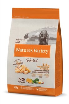 Natures variety selected adult medium free range chicken