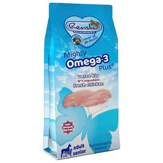 Renske mighty omega plus adult / senior kip/rijst hypoallergeen