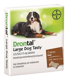 Bayer drontal tasty ontworming hond