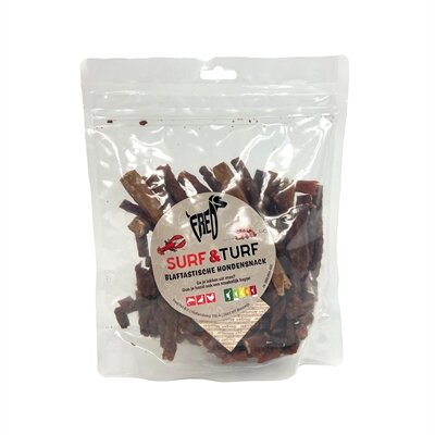 Freds surf & turf blaftastische hondensnack