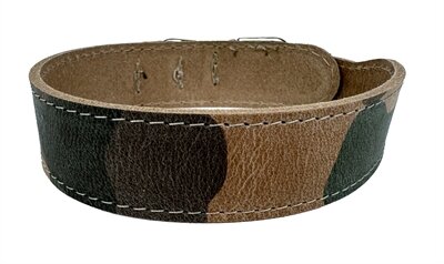 Sazzz halsband hond boho vintage leer camouflage