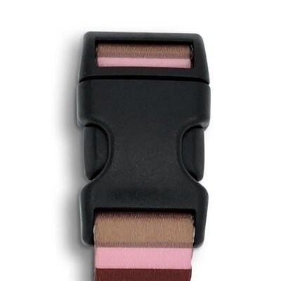 Morso halsband hond gerecycled skyline rood / roze