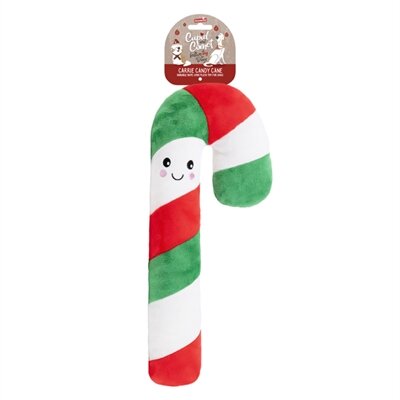 Cupid & comet carrie candy cane kerststok pluche