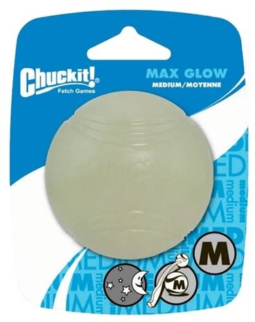 Chuckit max glow bal glow in the dark