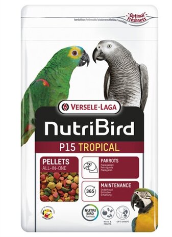 Nutribird p15 tropical onderhoudsvoeder